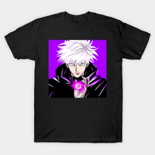 the special sorcerer boy ecopop art in shaman curse magics T-Shirt